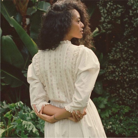 Doen Darby Dress Size S - Powder White - Picture 2 of 8